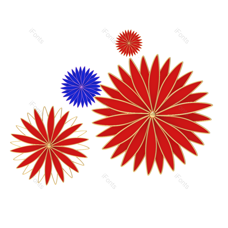 立体图片,立体花朵元素,剪纸PNG,花朵免抠素材